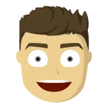 😉 脸, 卡通, 男人, 人, 头, 肖像 telegram sticker