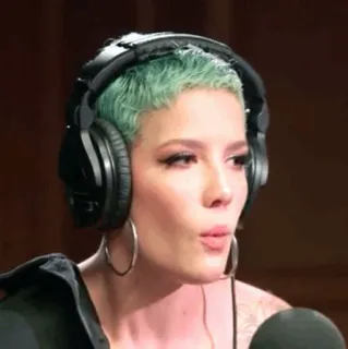 🕊 Halsey 歌手, 音乐家, 肖像, 人, 女人, 艺术家 telegram sticker