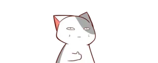 👍 gato, dedo do meio, ofensivo, atitude, rude, gesto telegram sticker