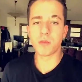 ✨ Charlie Puth Porträt, Sänger, Musiker, Mann, Promi, Person whatsapp sticker