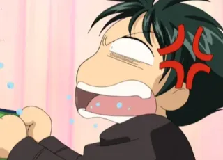 🤬 Anime, Wütend, Charakter, Schreien, Frustriert telegram sticker