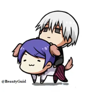 🤠 BeautyGuid chibi, anime, cute telegram sticker
