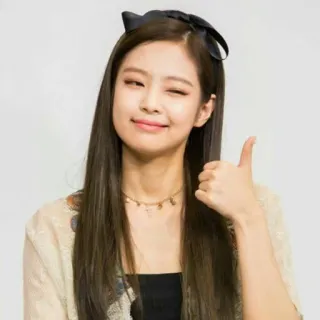 👍 Kobieta, Kciuk w górę, Uśmiech, Słodkie, Ładna, Mrugnięcie whatsapp sticker