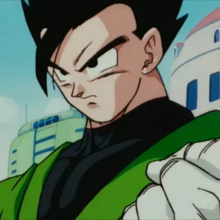 🔥 Gohan Dragon Ball Z 动漫, 龙珠, 悟饭, 战士, 严肃 telegram sticker