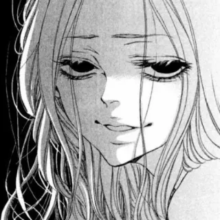 😏 manga, anime, girl, portrait, face telegram sticker