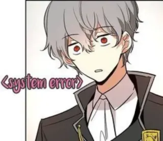 😶 <system error> Error de sistema, Anime, Manga, Dibujo animado, Personaje telegram sticker
