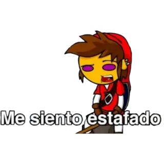 🖕 Me siento estafado Aufkleber, Cartoon, Ausdruck, Spanisch, verärgert telegram sticker
