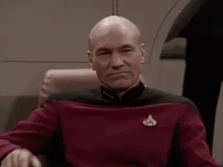 🌌 Jean-Luc Picard Star Trek: The Next Generation สตาร์เทรค, ยานพิฆาต, ฌ็อง-ลุก พิกการ์ด, แพทริก สจ๊วต, กัปตัน telegram sticker