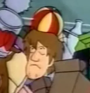 ☹️ Shaggy Rogers Scooby-Doo cartoon, shaggy, scooby-doo, character, friend, animated telegram sticker