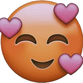 ☺️ эмодзи, сердечки, любовь, счастье whatsapp sticker