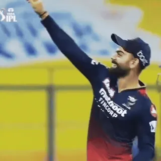 🥳 Virat Kohli Cricket, Indischer Cricket, Sport, Athlet, Kohli, Cricketspieler, IPL telegram sticker
