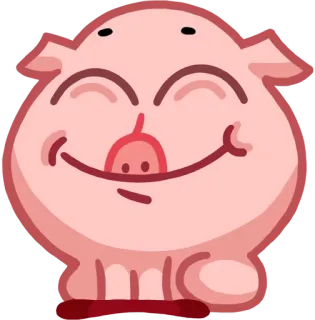 😊 babi, imut, binatang, kartun, senang telegram sticker