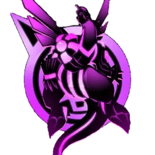 🤬 monster, creature, animal, graphic, purple, logo, symbol telegram sticker