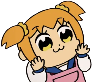 👐 anime, cute, kawaii, cartoon, character, sticker telegram sticker