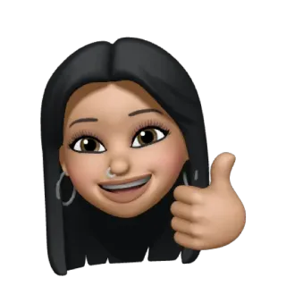 🤭 좋아요, 이모티콘, 여자, 소녀, 인물 사진, 승인 telegram sticker