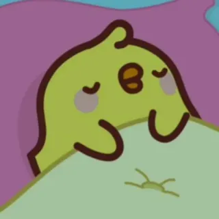 🌟 cute, kawaii, sleeping, animal, relaxing, sleepy telegram sticker