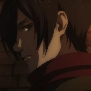 ⚔️ Mikasa Ackerman Attack on Titan Anime, Mangá, Ataque dos Titãs, Mikasa, Mikasa Ackerman, Personagem, Personagem de anime telegram sticker