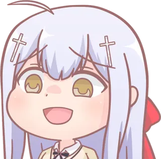 😈 anime, chibi, cute, girl, cartoon, character telegram sticker