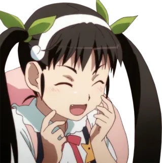 😂 anime, girl, smiling, happy telegram sticker