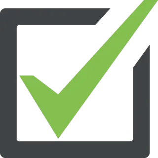 ⭐ coche, validation, succès, ok, vérification whatsapp sticker