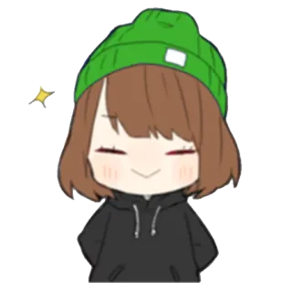 ✨ Cô gái anime, Chibi, Sticker, Dễ thương, Hoạt hình telegram sticker