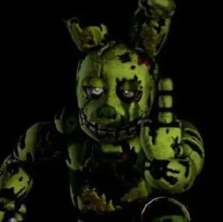 🌟 Springtrap Five Nights at Freddy's horror, animatronic, video game, springtrap, middle finger telegram sticker
