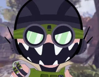 😏 Octane Apex Legends video game, Apex Legends, Octane, character, helmet, goggles telegram sticker