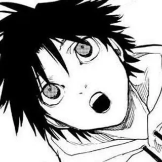 🌟 Anime, Manga, Personnage, Choqué, Expression telegram sticker