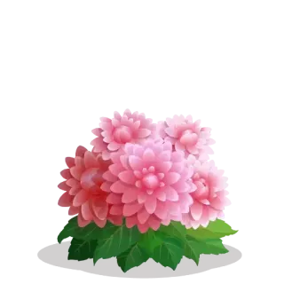 🌳 bloemen, roze bloemen, bloemen, boeket telegram sticker