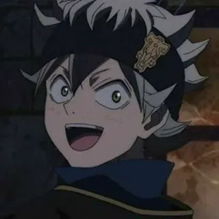 🐾 Asta Black Clover anime, black clover, asta, manga, character telegram sticker