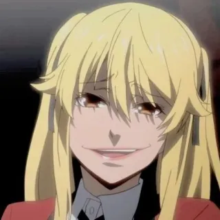 🦮 Mary Saotome Kakegurui Anime, Chica, Rubia, Kakegurui, Mary Saotome telegram sticker