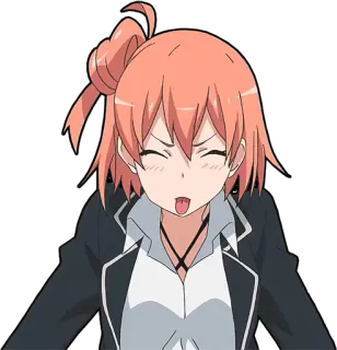 😜 Аниме, Милый, Девушка, Мультфильм, Высунутый язык telegram sticker