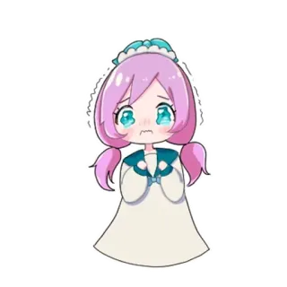 😭 Anime, Manga, Słodkie, Dziewczyna, Płacz, Kreskówka, Ilustracja whatsapp sticker