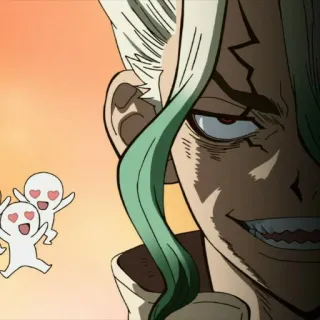 🗿 Senku Ishigami Dr. Stone anime, Dr. Stone, Senku Ishigami, character telegram sticker