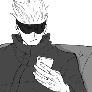 🌐 Satoru Gojo Jujutsu Kaisen Anime, Manga, Gojo, Satoru, Stregone, Benda telegram sticker