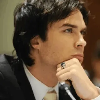 😕 Ian Somerhalder famoso, actor, hombre, retrato whatsapp sticker