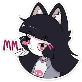 🤨 mm... Anime, Gatto, Sticker, Cartone animato, Kawaii, Carino, Neko, Ragazza whatsapp sticker
