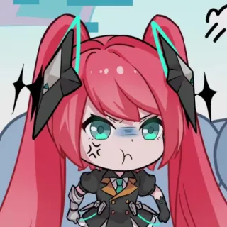 💖 アニメ, 漫画, キャラクター, 怒り, 可愛い whatsapp sticker