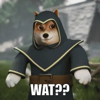 🧐 WAT?? ドージ, 犬, ミーム, 困惑, え？ telegram sticker