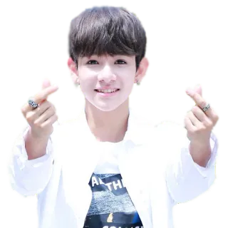 ❤️ ragazzo, coreano, asiatico, bambino, felice, ritratto telegram sticker
