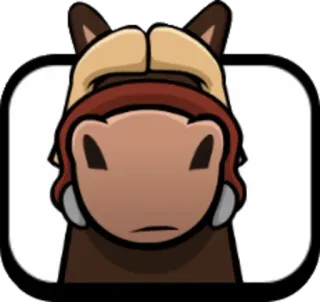 🐎 лошадь, животное, мультфильм telegram sticker