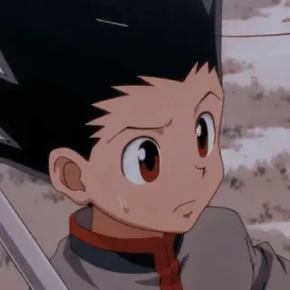 🤔 Gon Freecss Hunter x Hunter anime, cartoon, gon freecss, hunter x hunter, manga, boy telegram sticker