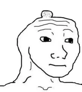 😦 meme, wojak, sad, face, internet telegram sticker
