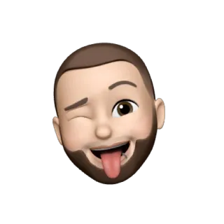 😜 Emoji, Rosto, Piscadela, Língua, Expressão, Avatar whatsapp sticker