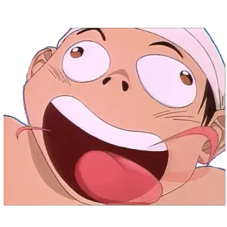 😛 goofy, tongue, cartoon, anime, funny, silly telegram sticker