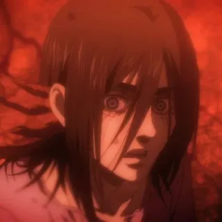 🍥 Eren Yeager Attack on Titan anime, attack on titan, eren yeager, horror, military, character, animation telegram sticker