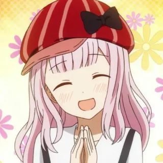 💌 Chika Fujiwara Kaguya-sama: Love Is War Anime, Mädchen, Chika Fujiwara, Kaguya-sama, Love is War, Süß, Cartoon telegram sticker