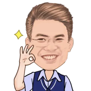 👌 Emoji, Okay-Zeichen, Cartoon, Sticker, Zustimmung, Gut whatsapp sticker