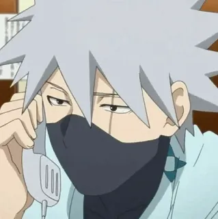 ⚡️ Kakashi Naruto anime, cartoon, ninja, kakashi, naruto, character telegram sticker