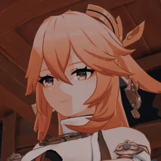 🏵 Yae Miko Genshin Impact 动漫, 游戏, 原神, 八重神子, 角色, 狐狸 telegram sticker